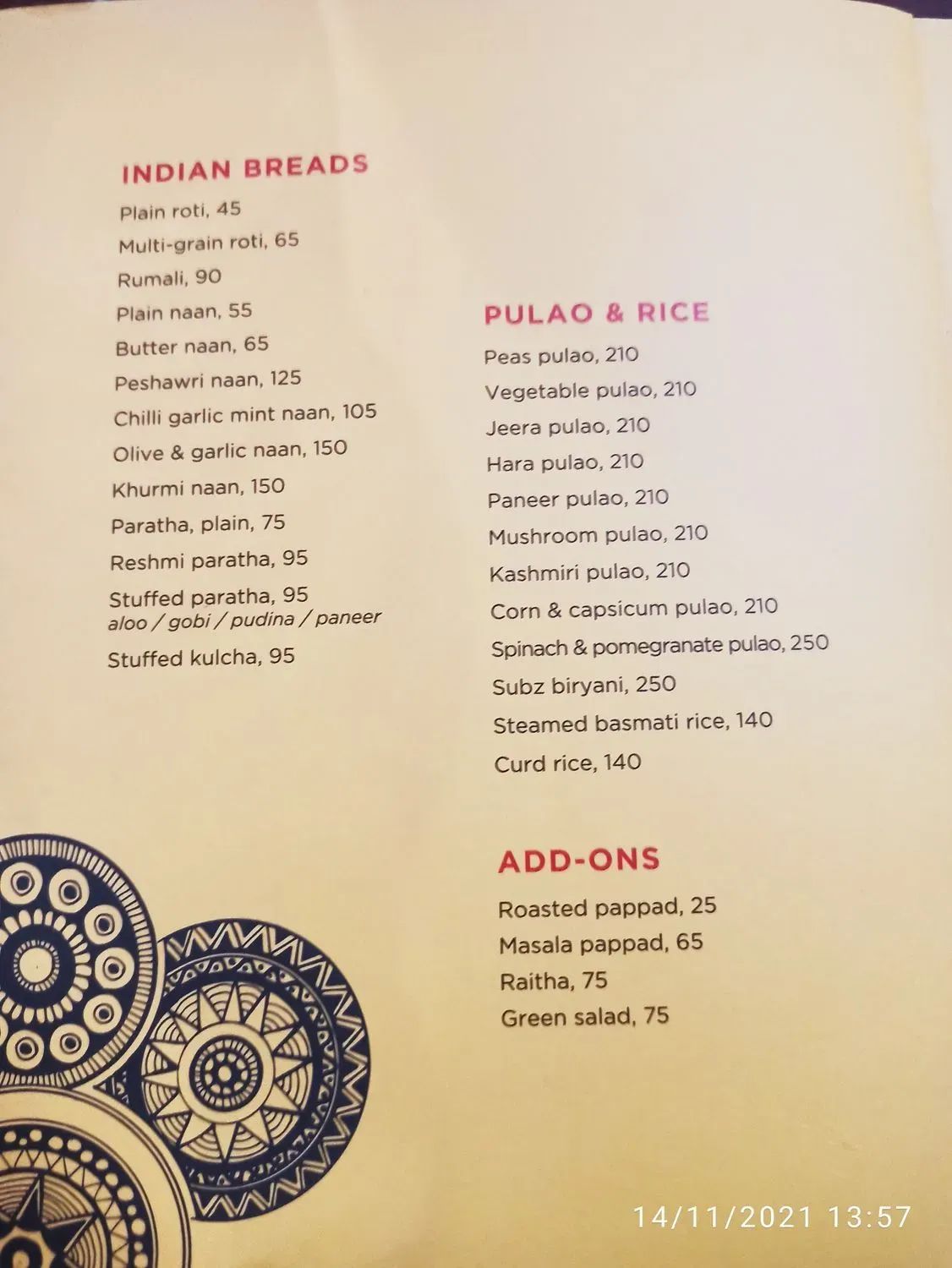 Menu 5