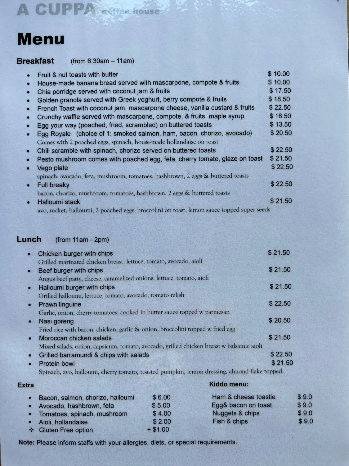 Menu 2