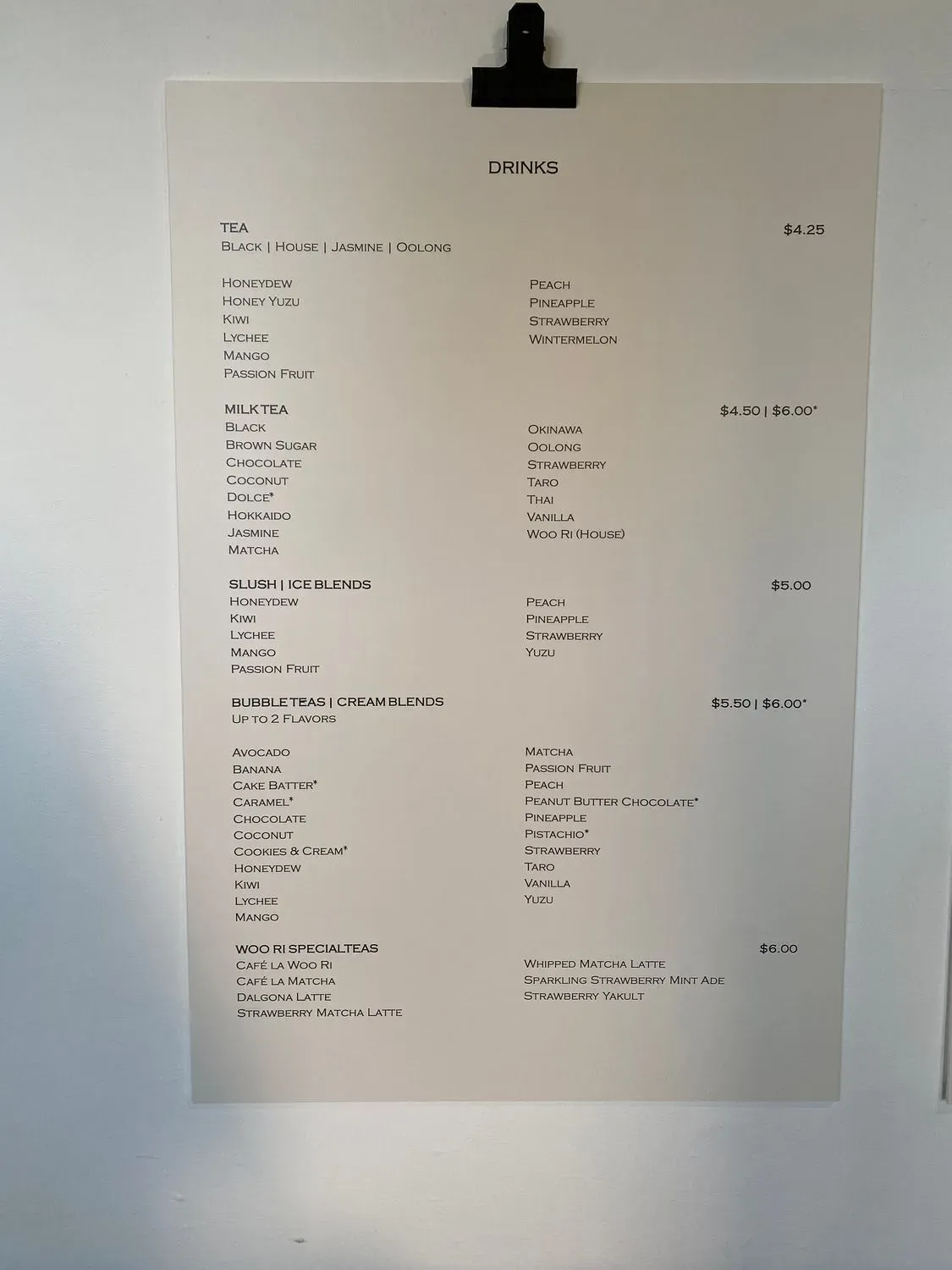 Menu 1