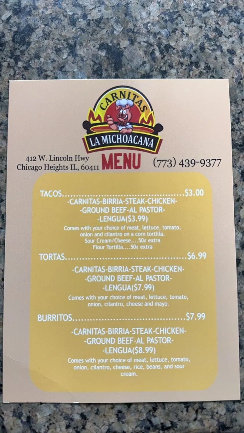 Menu 1