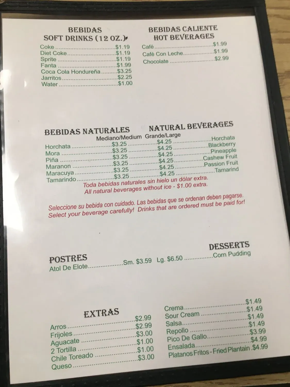 Menu 4