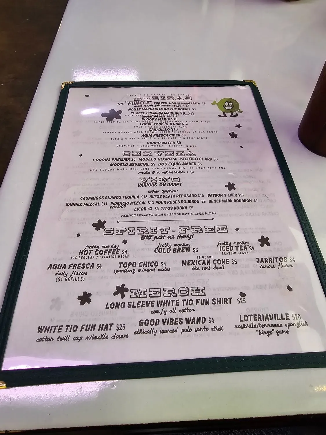 Menu 5