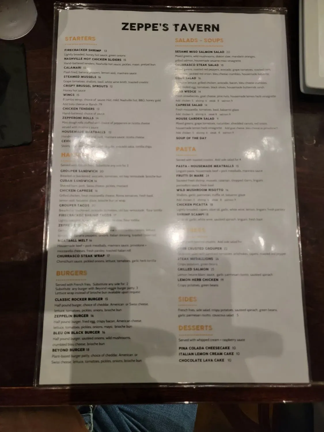 Menu 5