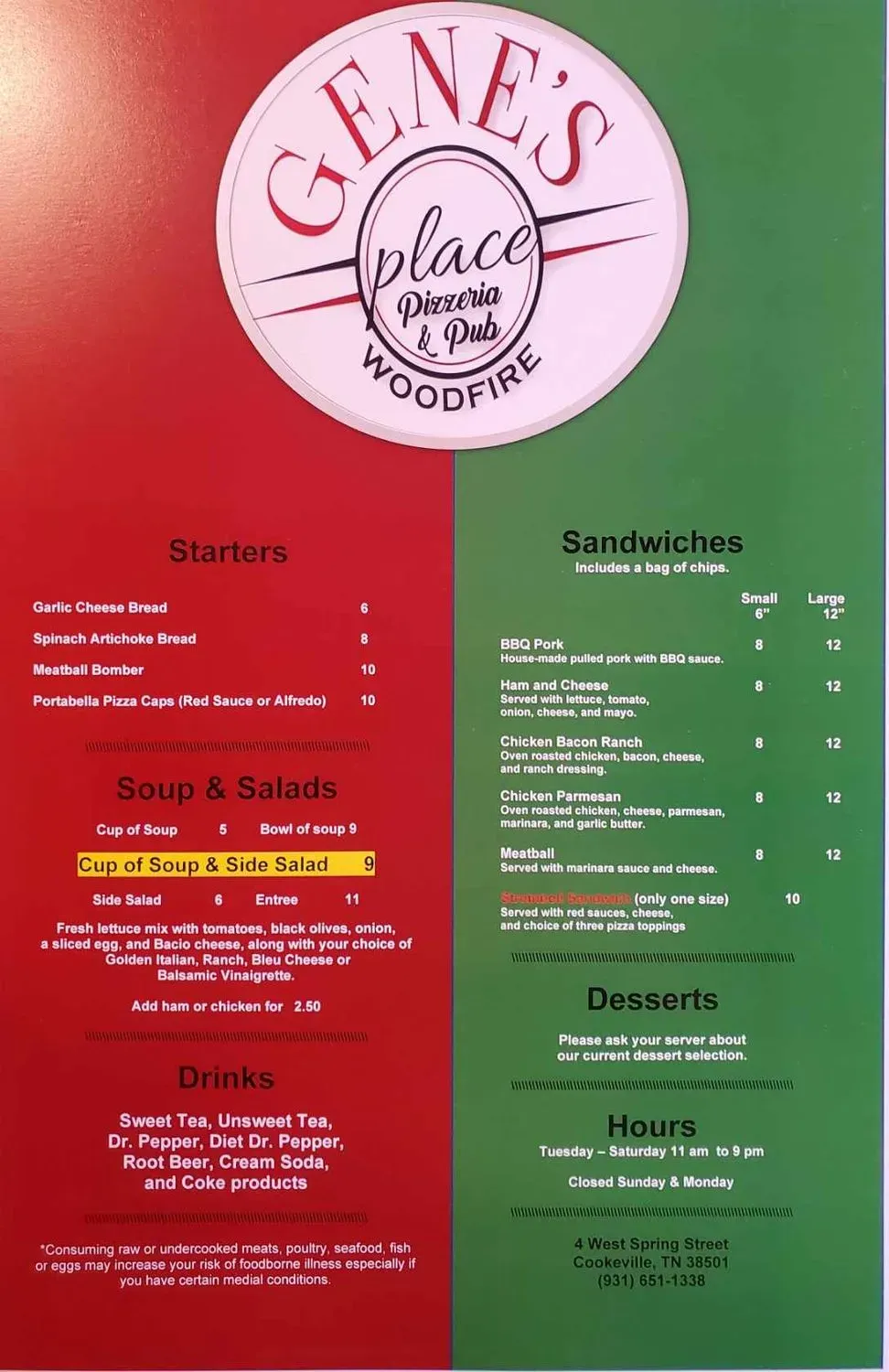 Menu 2