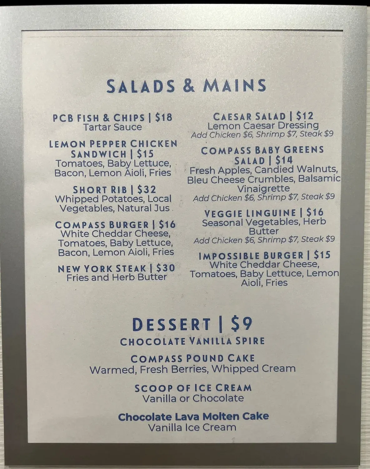 Menu 1