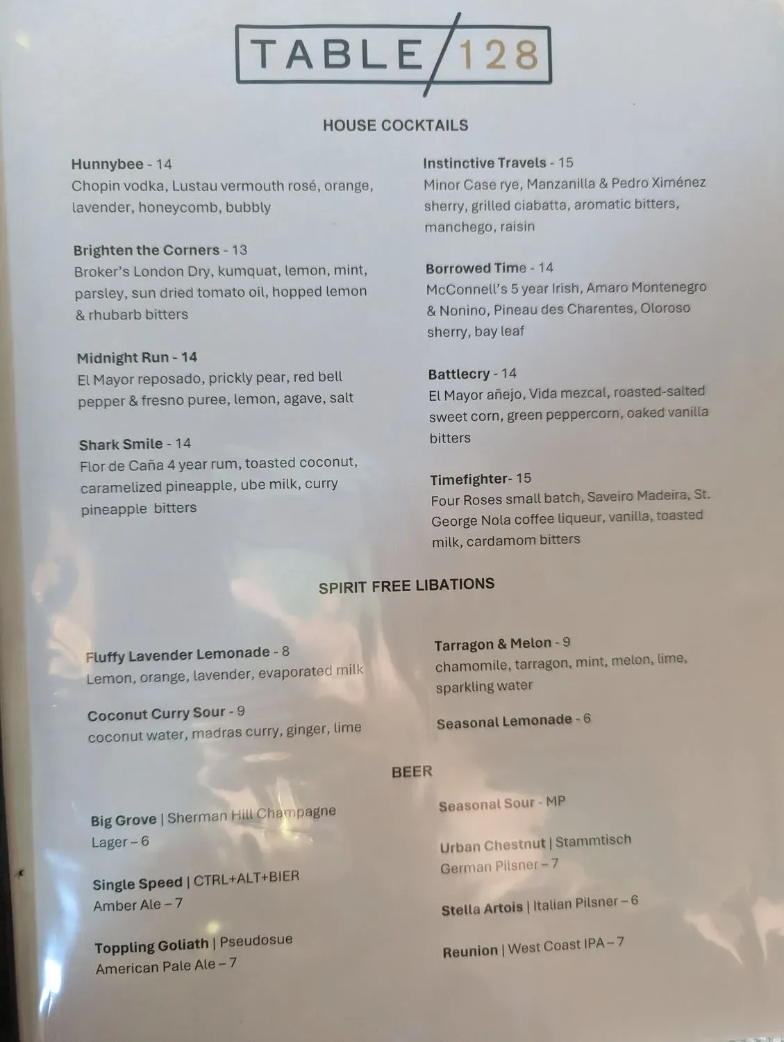 Menu 1