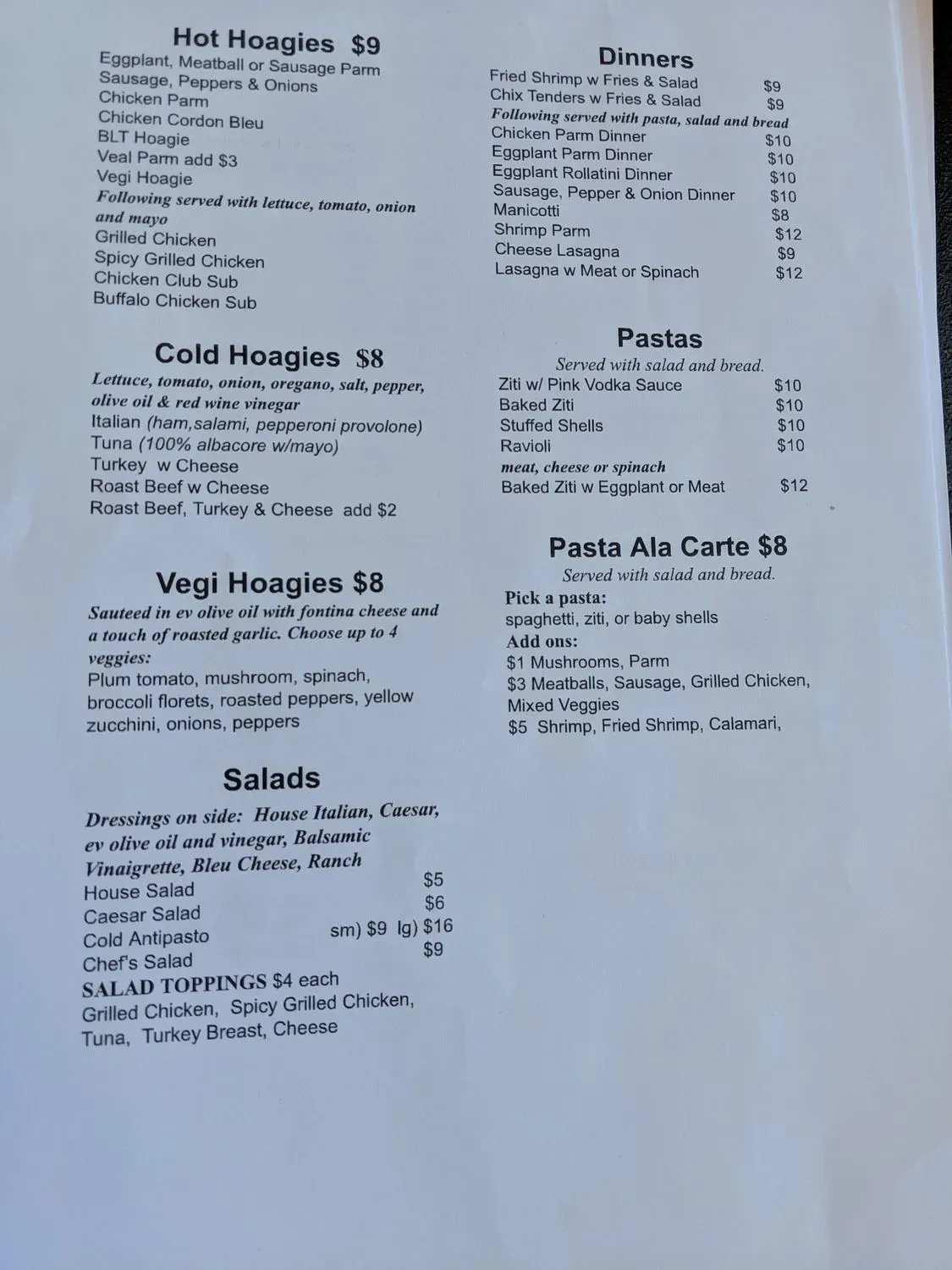 Menu 2