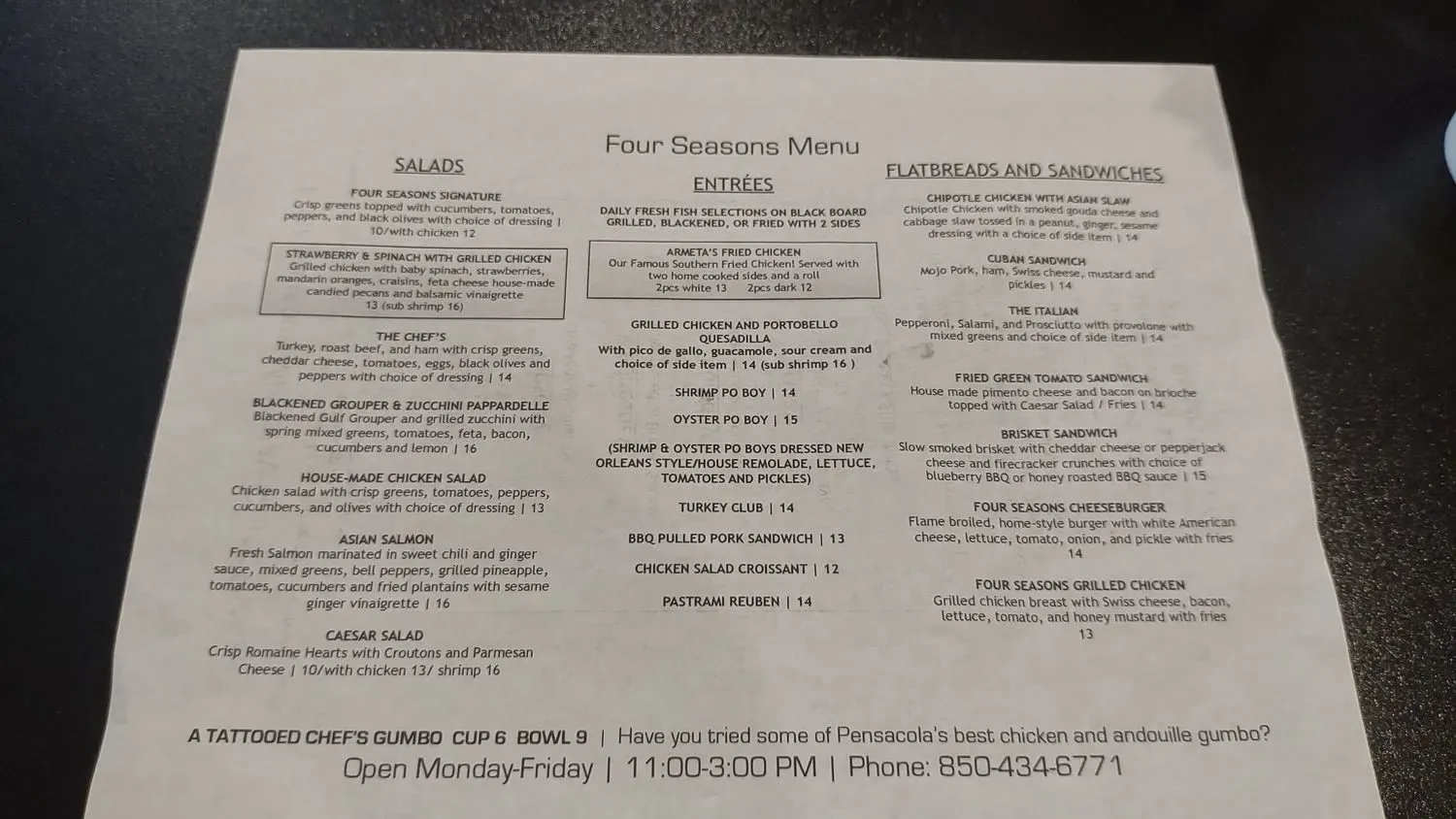 Menu 4