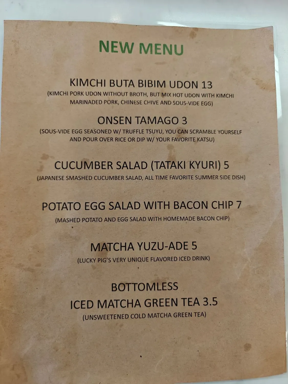 Menu 4