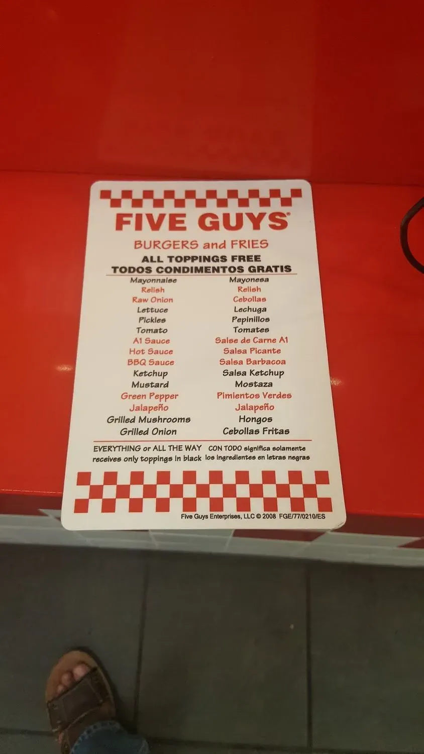 Menu 5