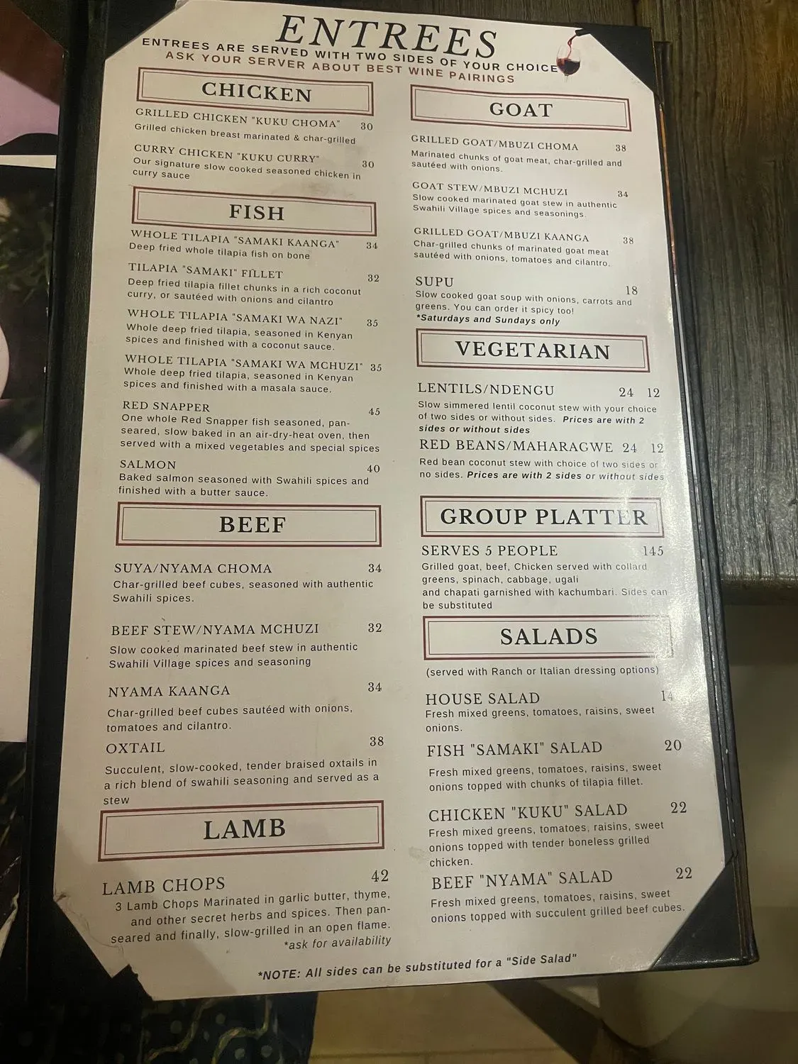 Menu 6