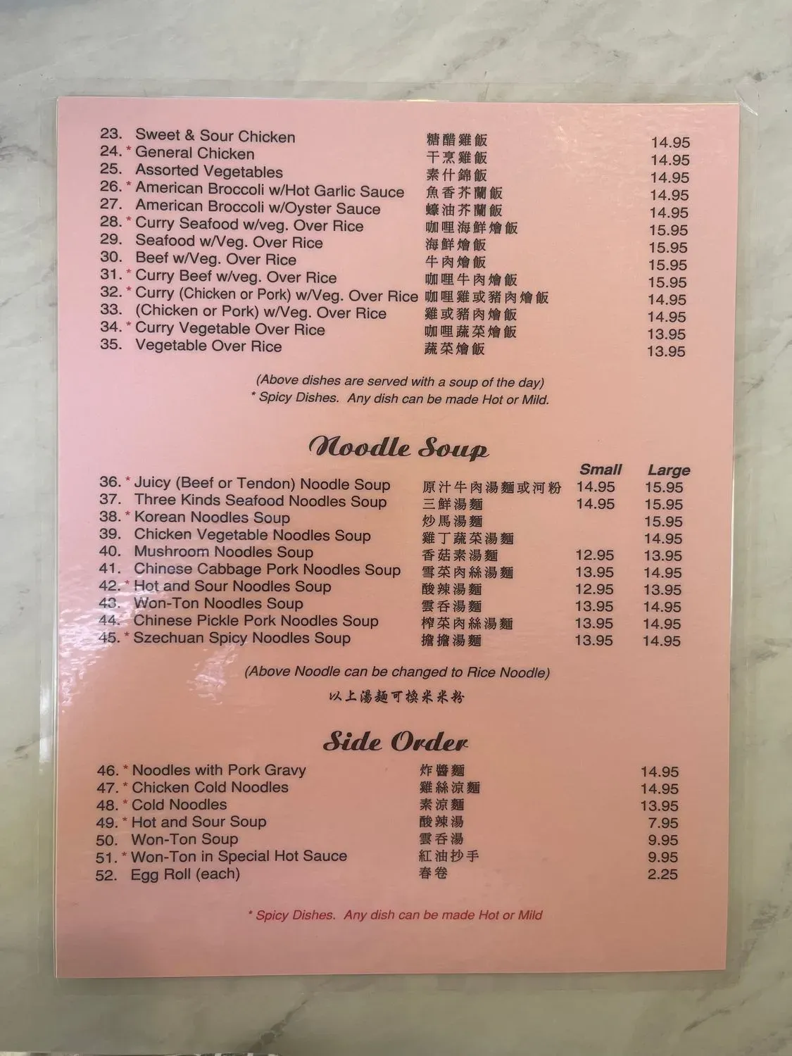 Menu 1