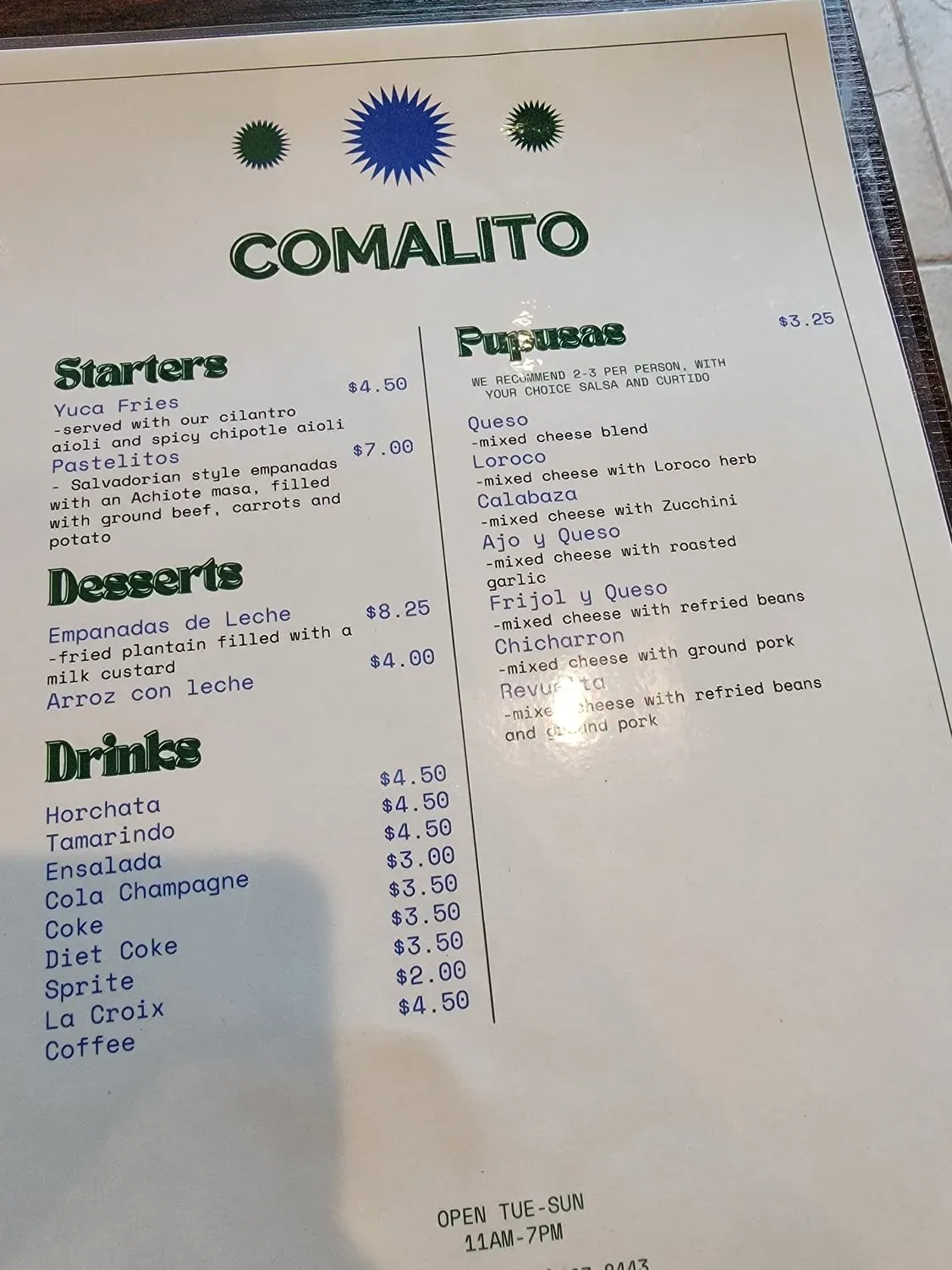 Menu 1