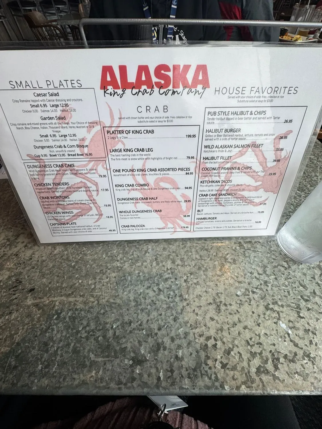 Alaska King Crab Company Menu - Updated November 2025