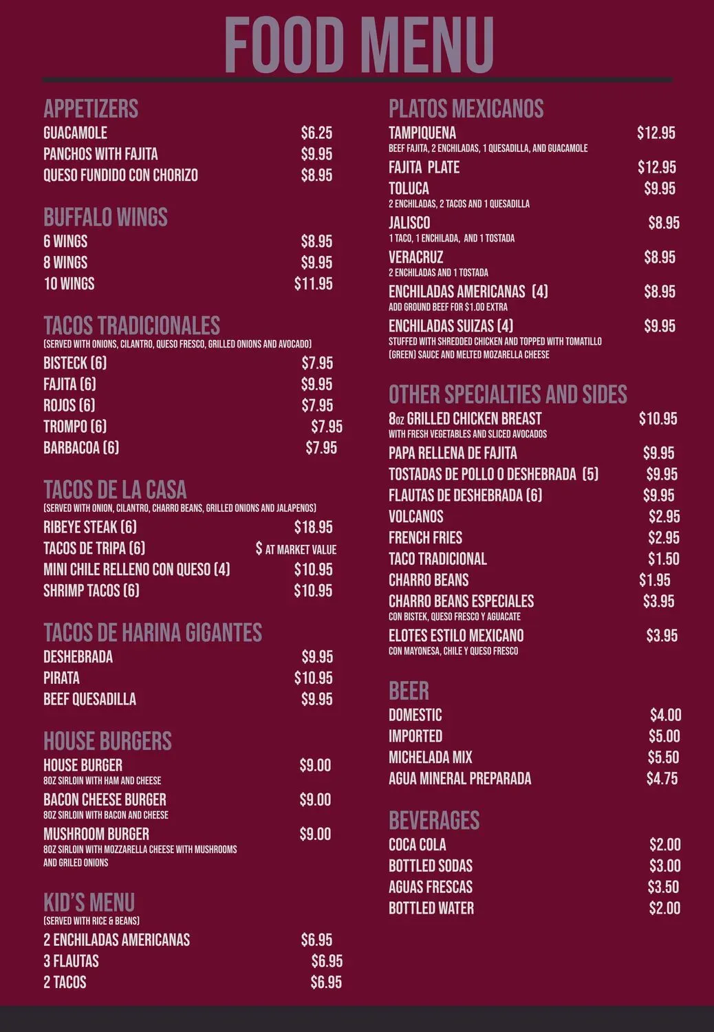 Menu 1