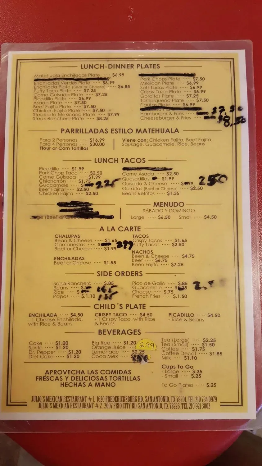 Menu 5