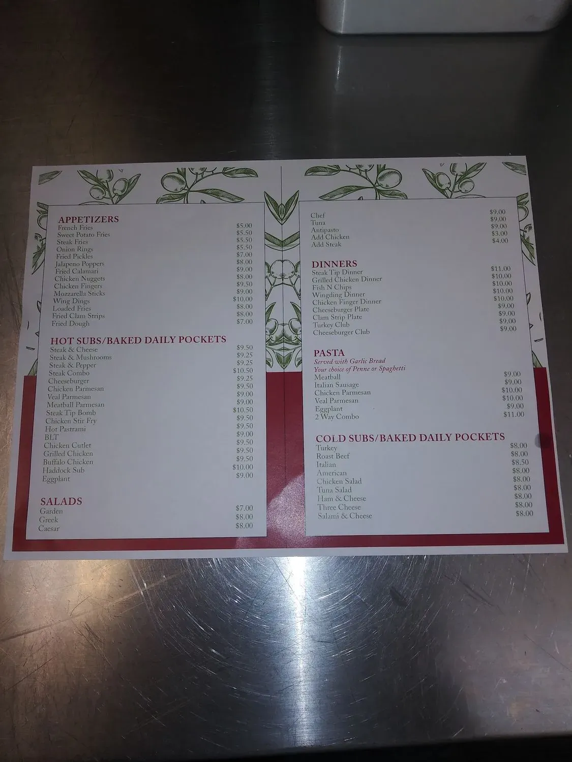 Menu 3