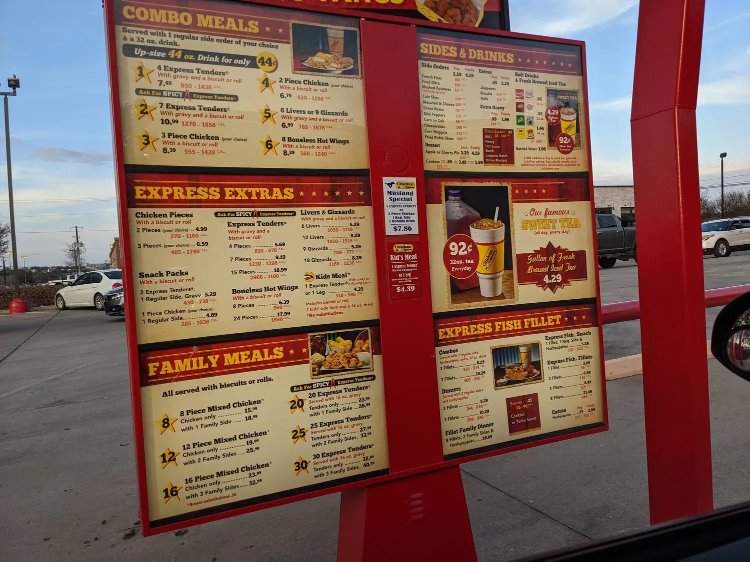 Chicken Express Menu - Updated November 2025