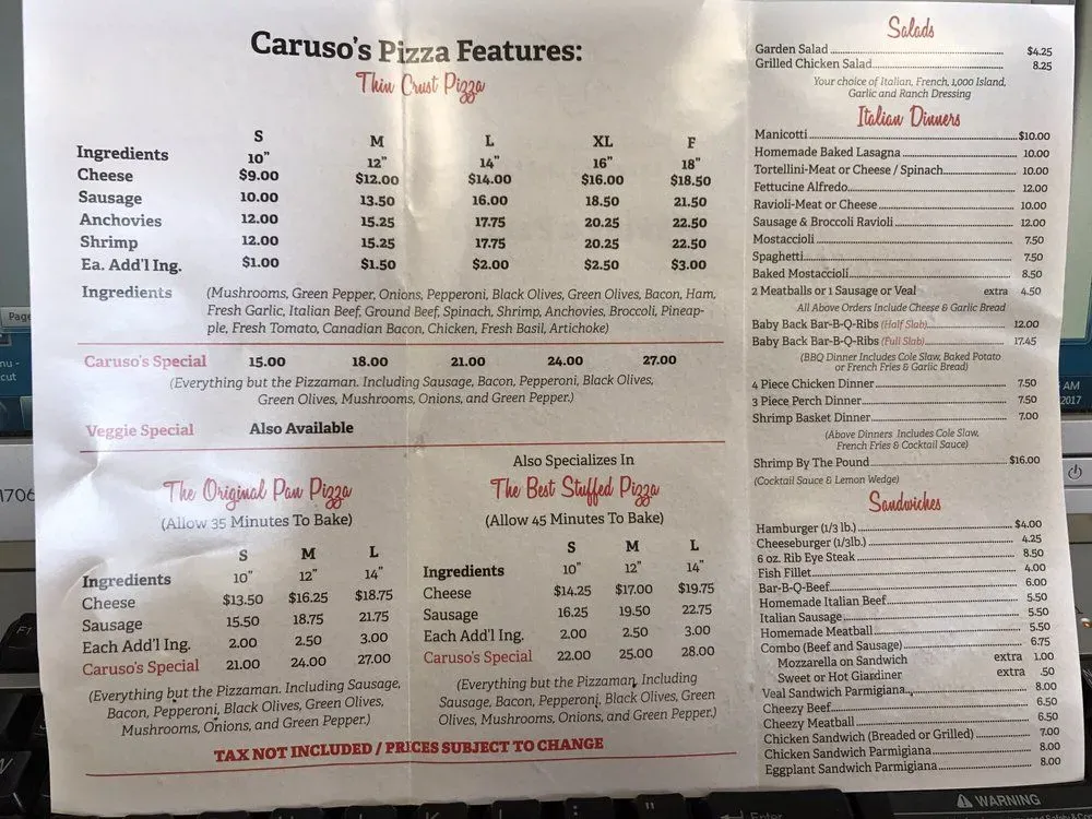 Menu 5