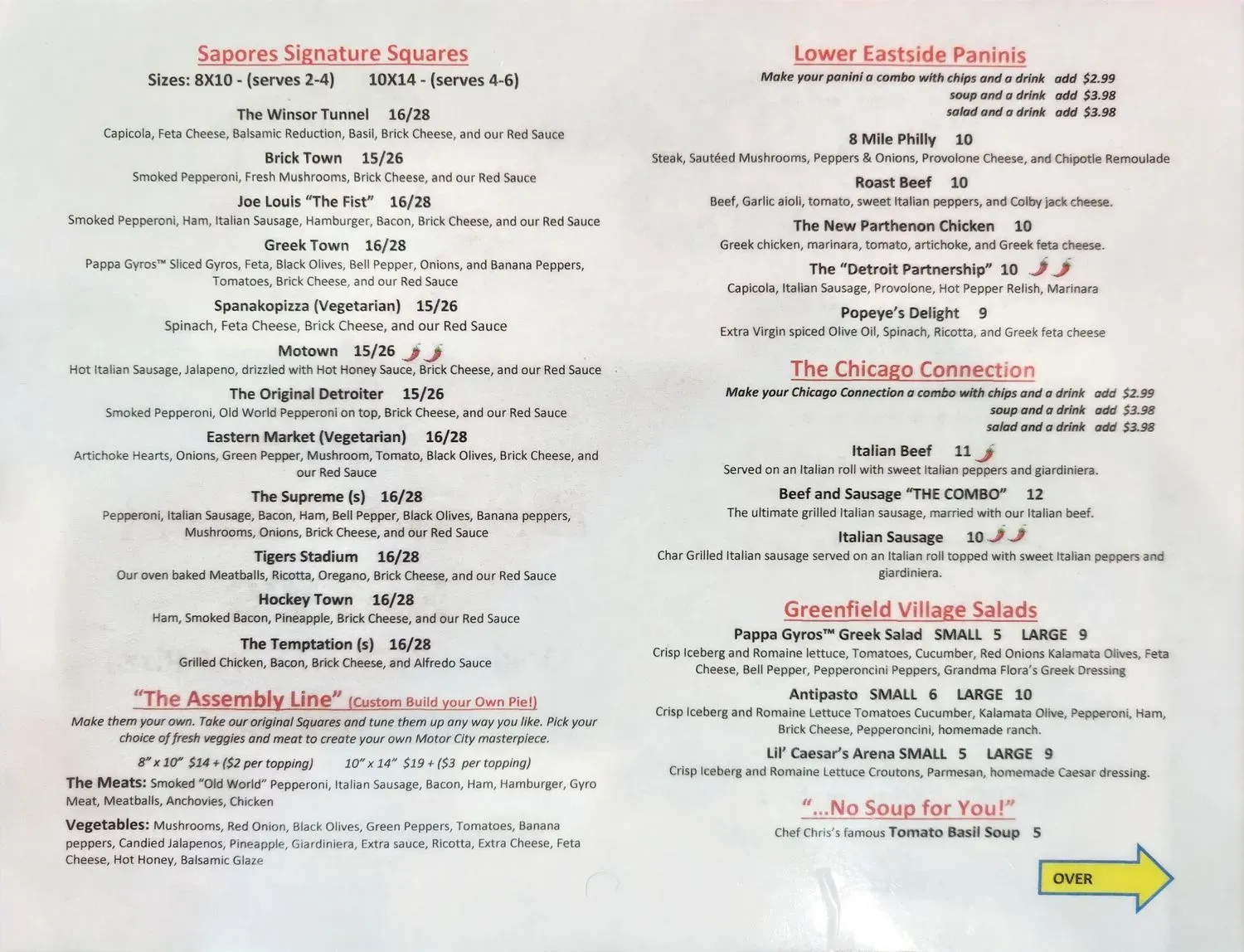 Menu 2