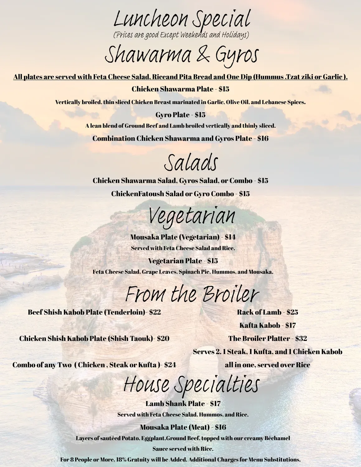 Menu 1