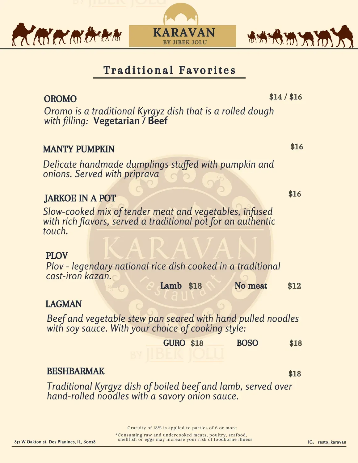 Menu 5