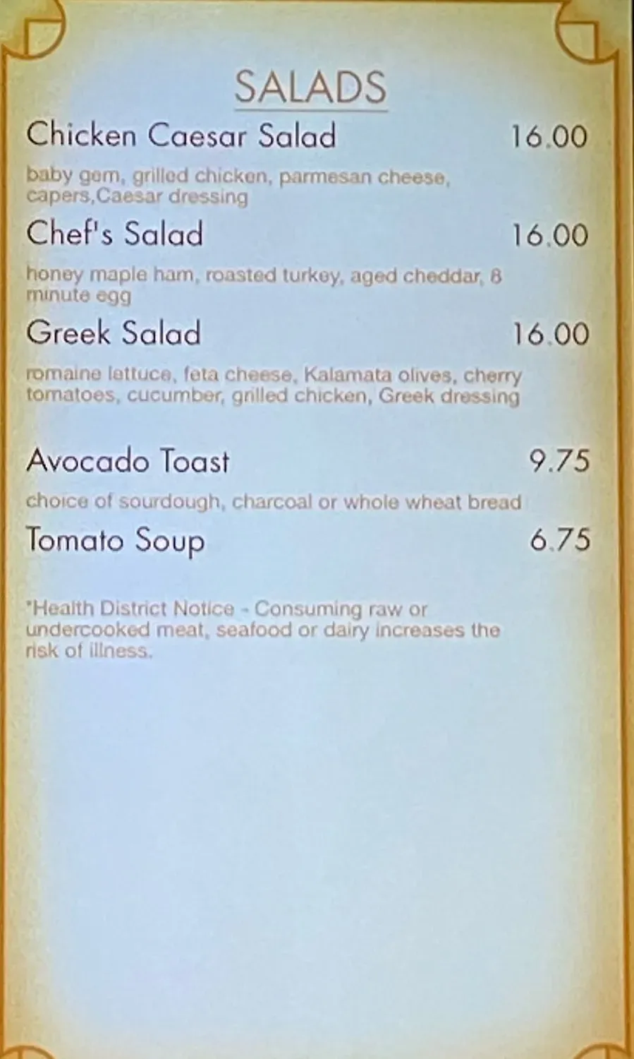 Menu 1