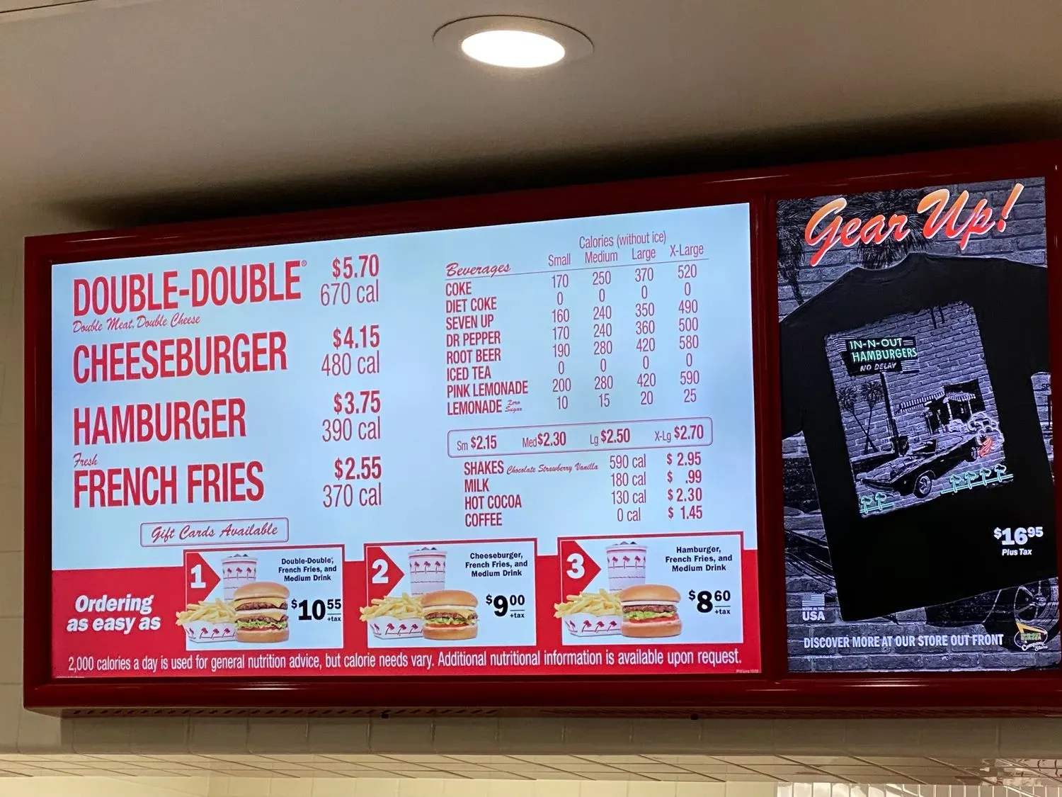 In-N-Out Burger Menu - Updated November 2025