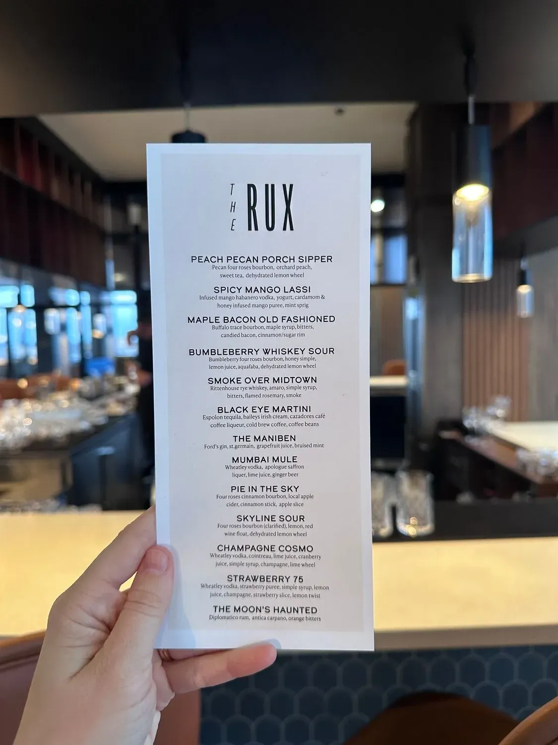 The Rux Menu - Updated November 2025