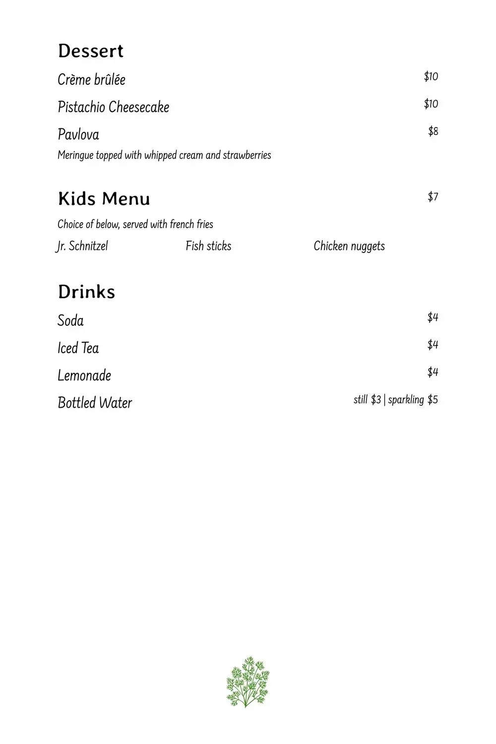 Menu 3