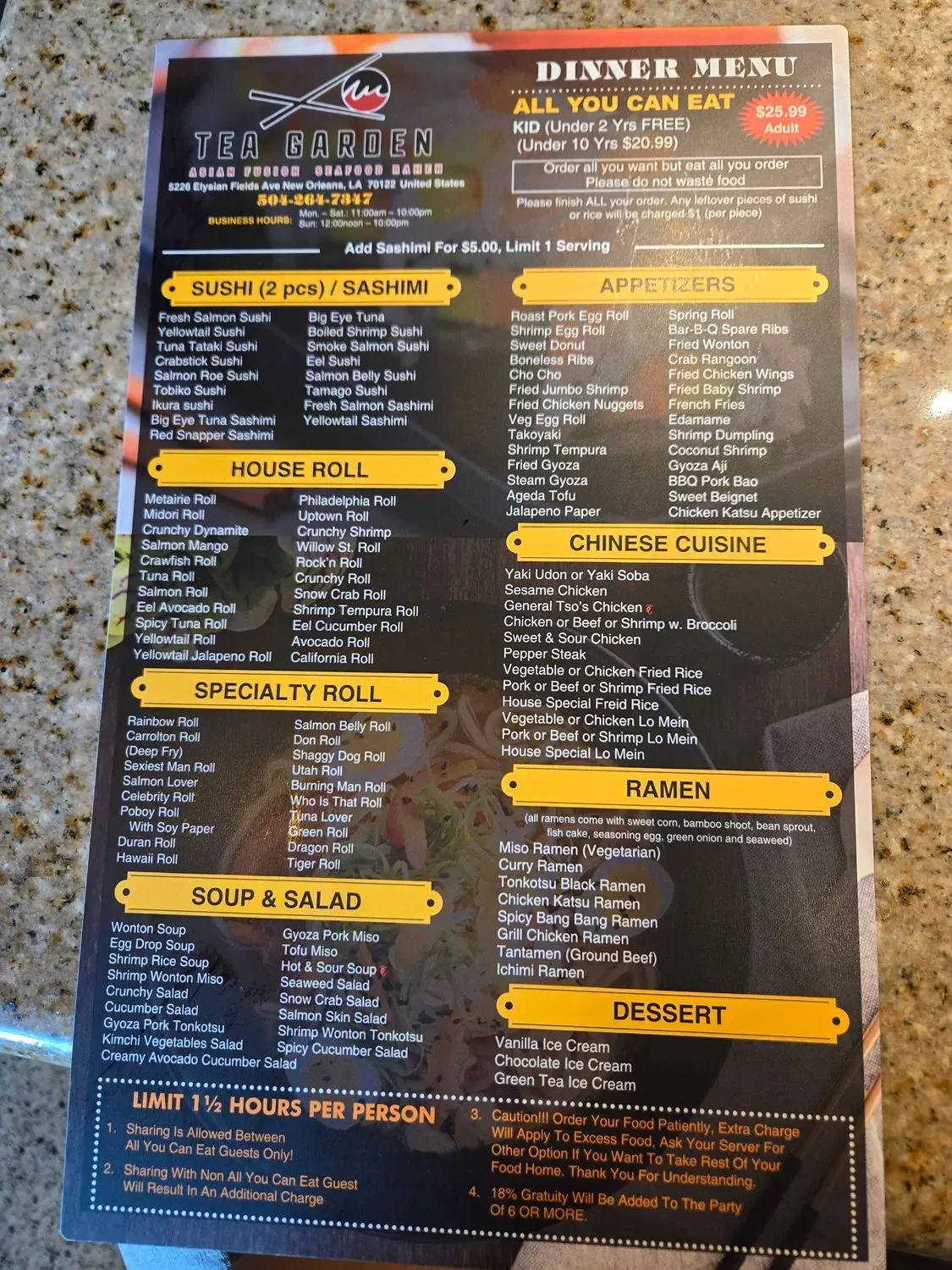 Menu 6