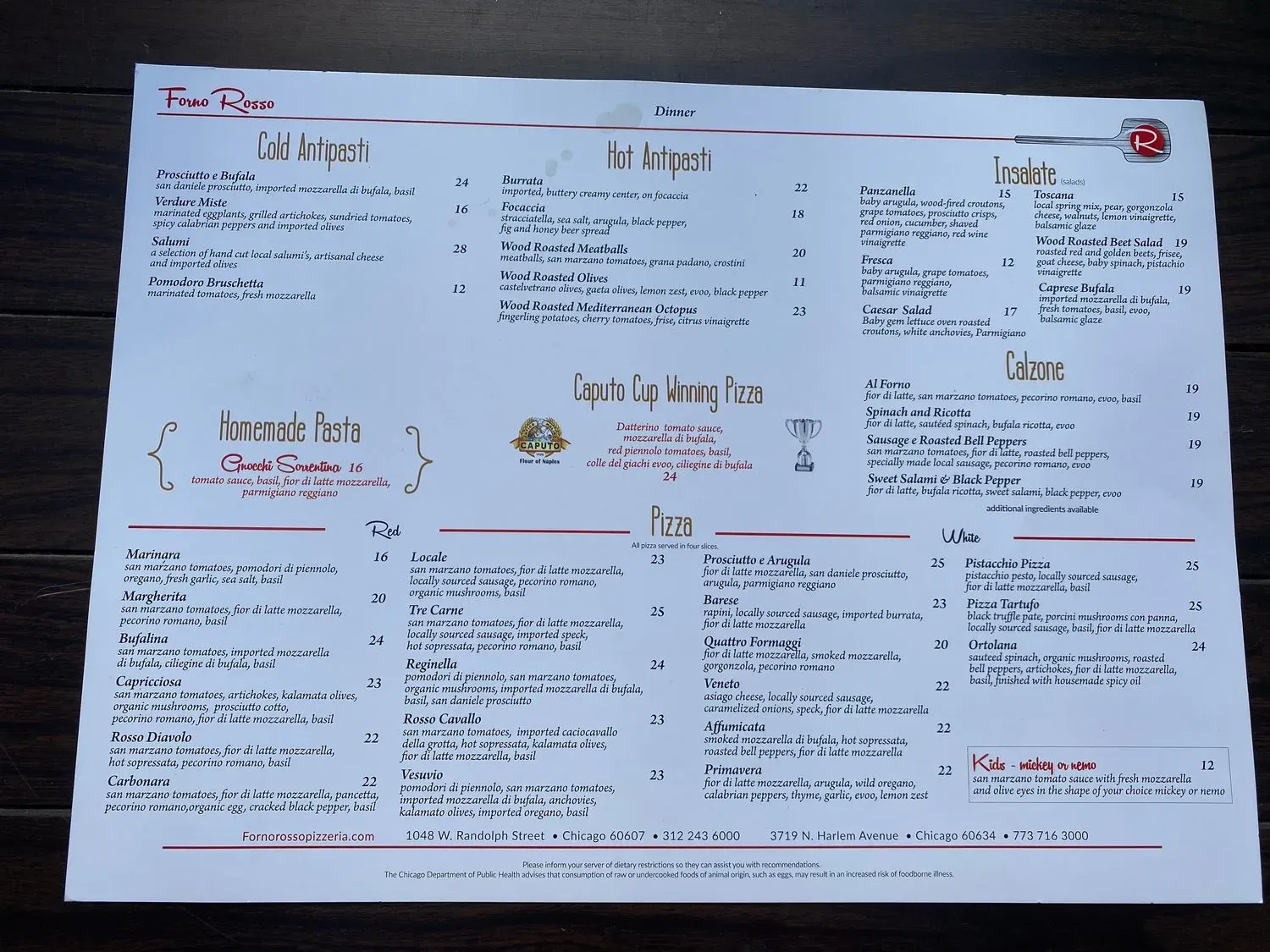 Menu 1