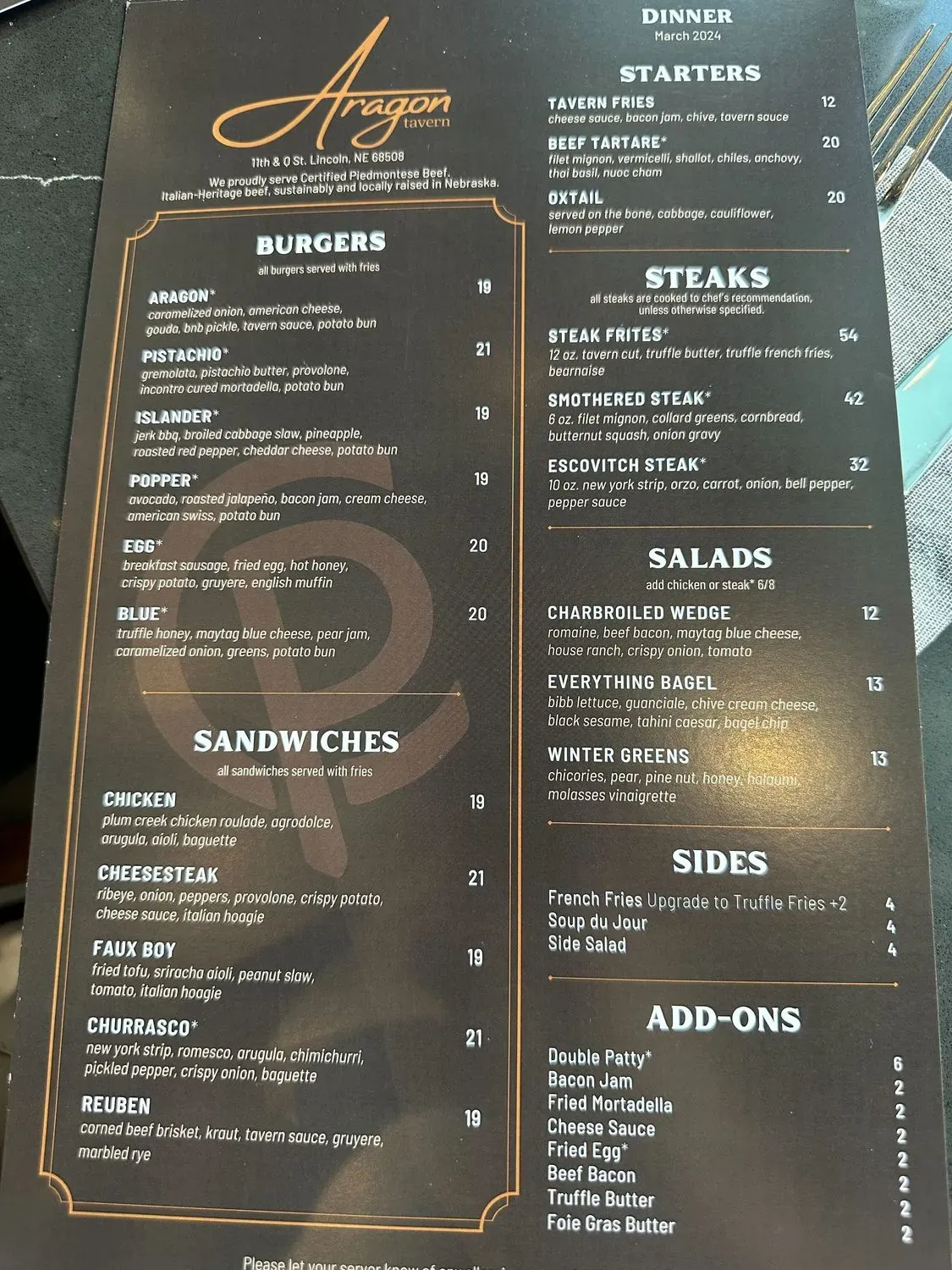 Menu 5