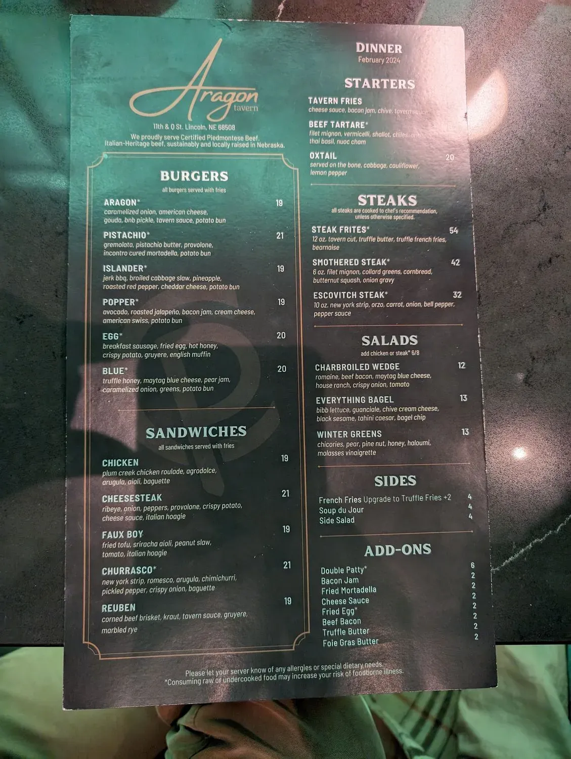 Menu 2