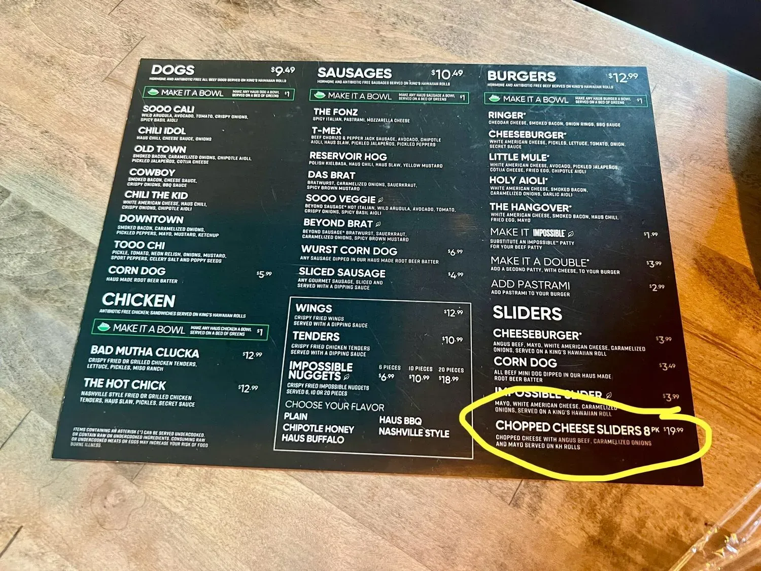 Menu 3