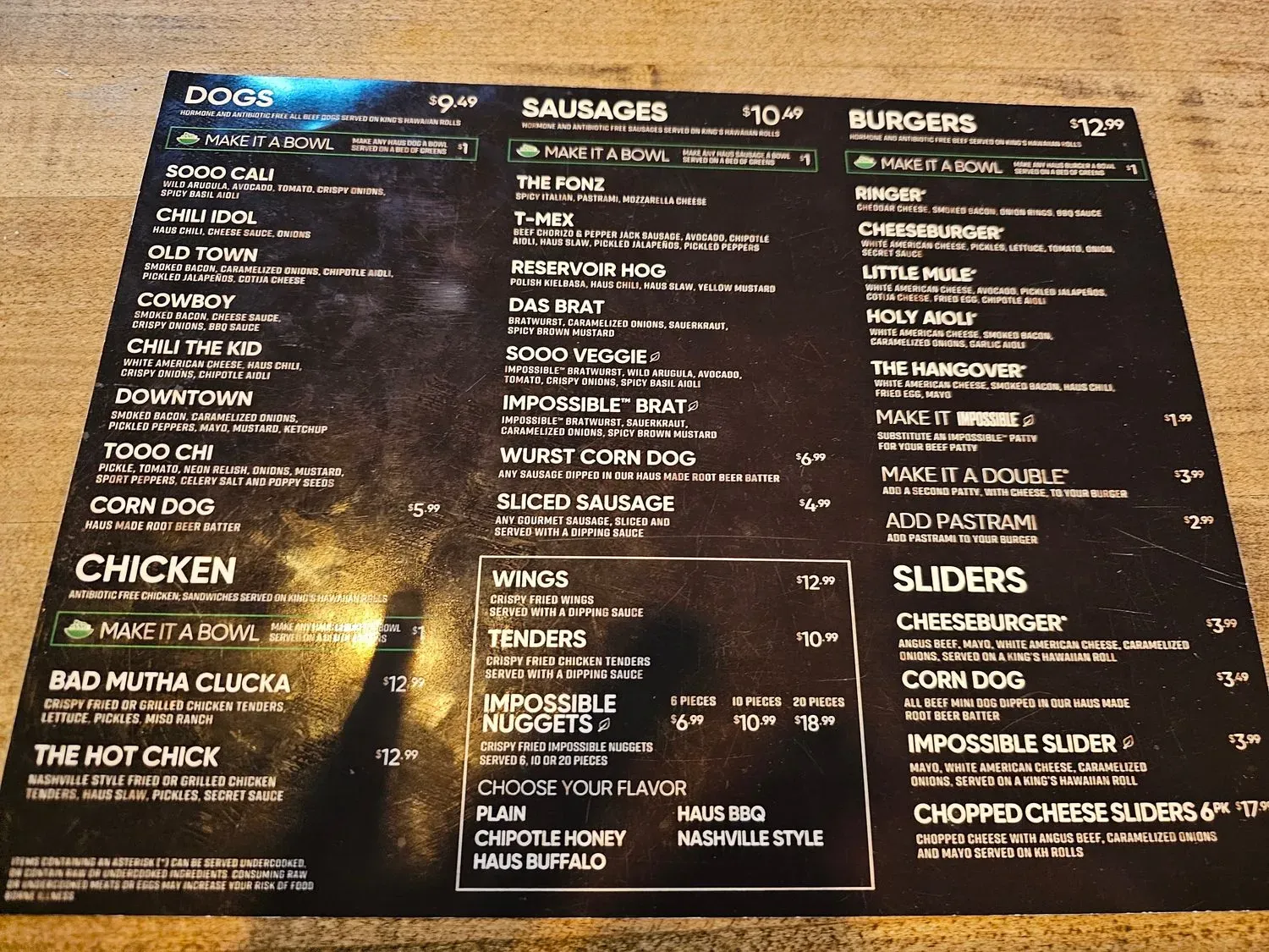 Menu 2