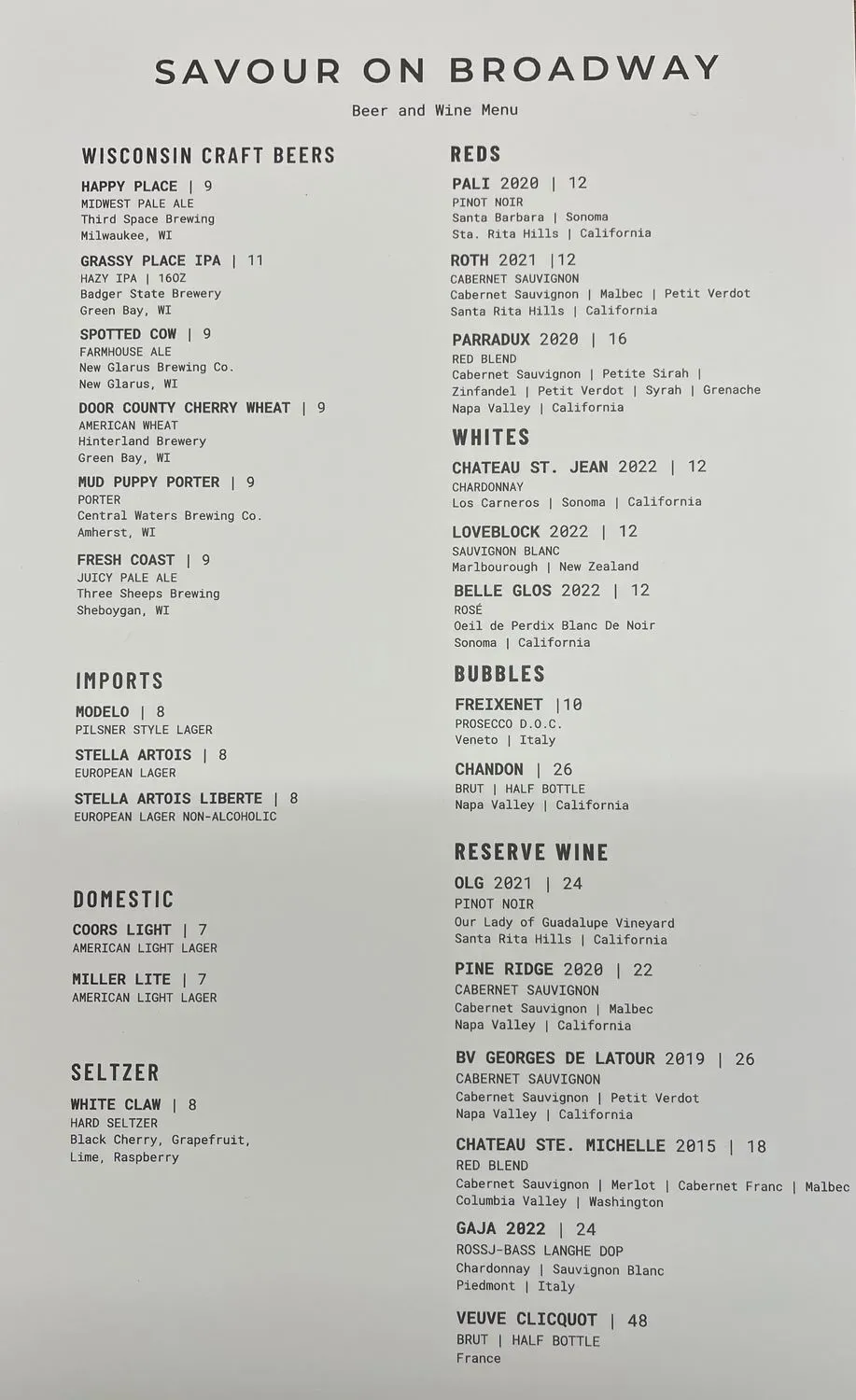 Menu 2