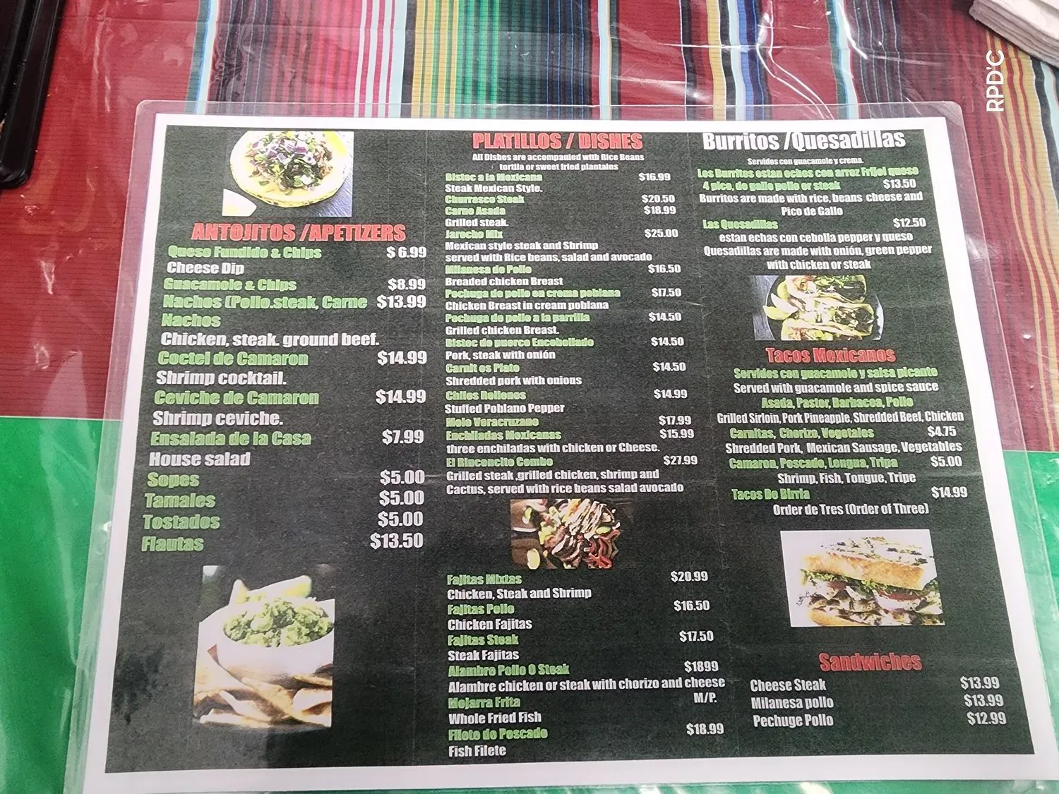 Menu 5