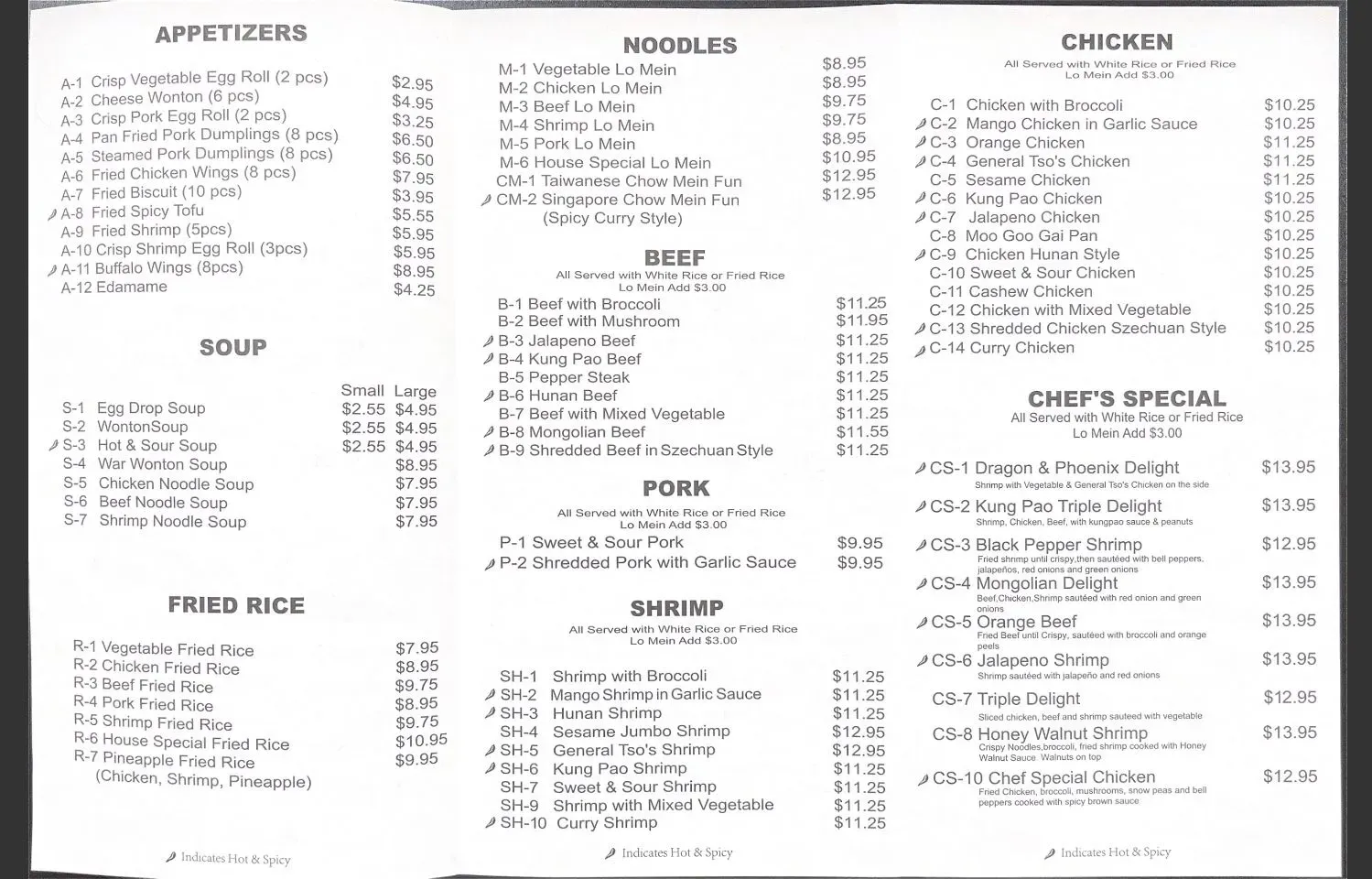 Menu 1