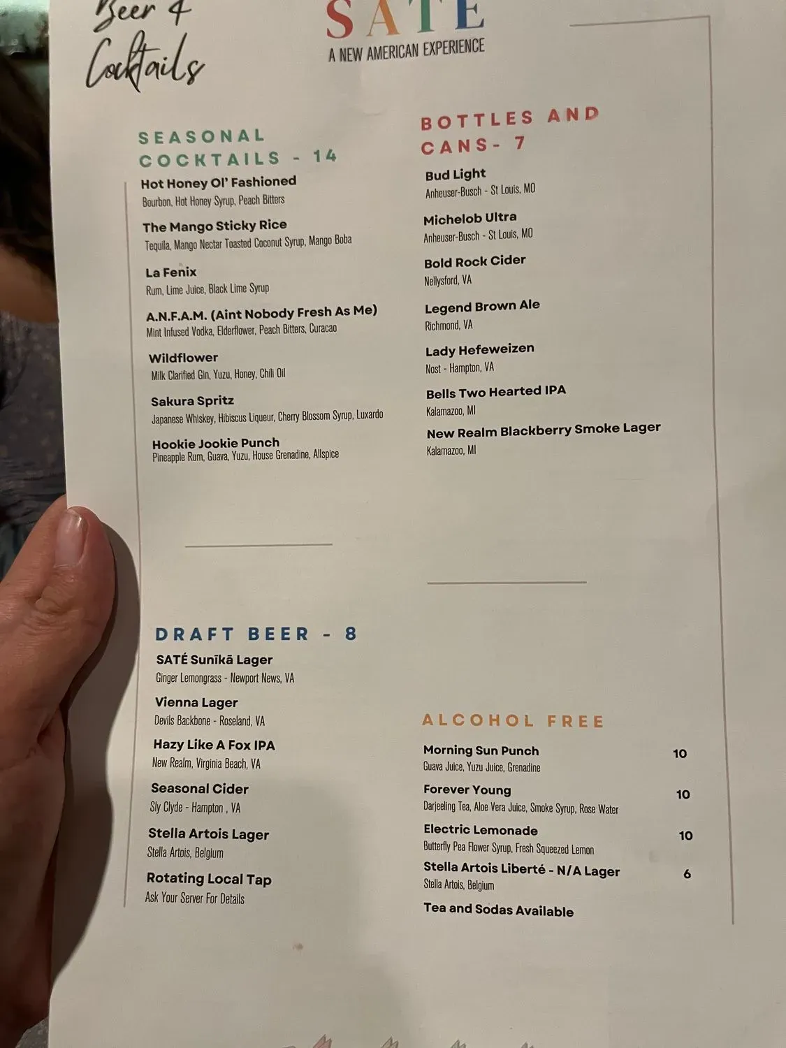 Menu 5