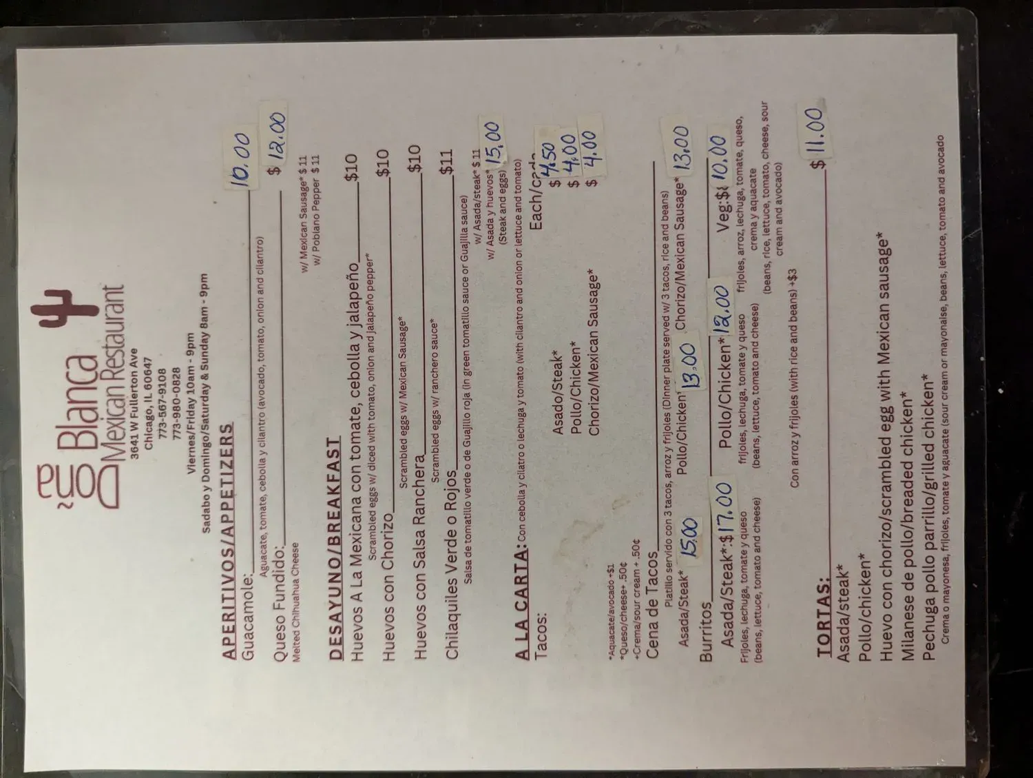 Menu 1