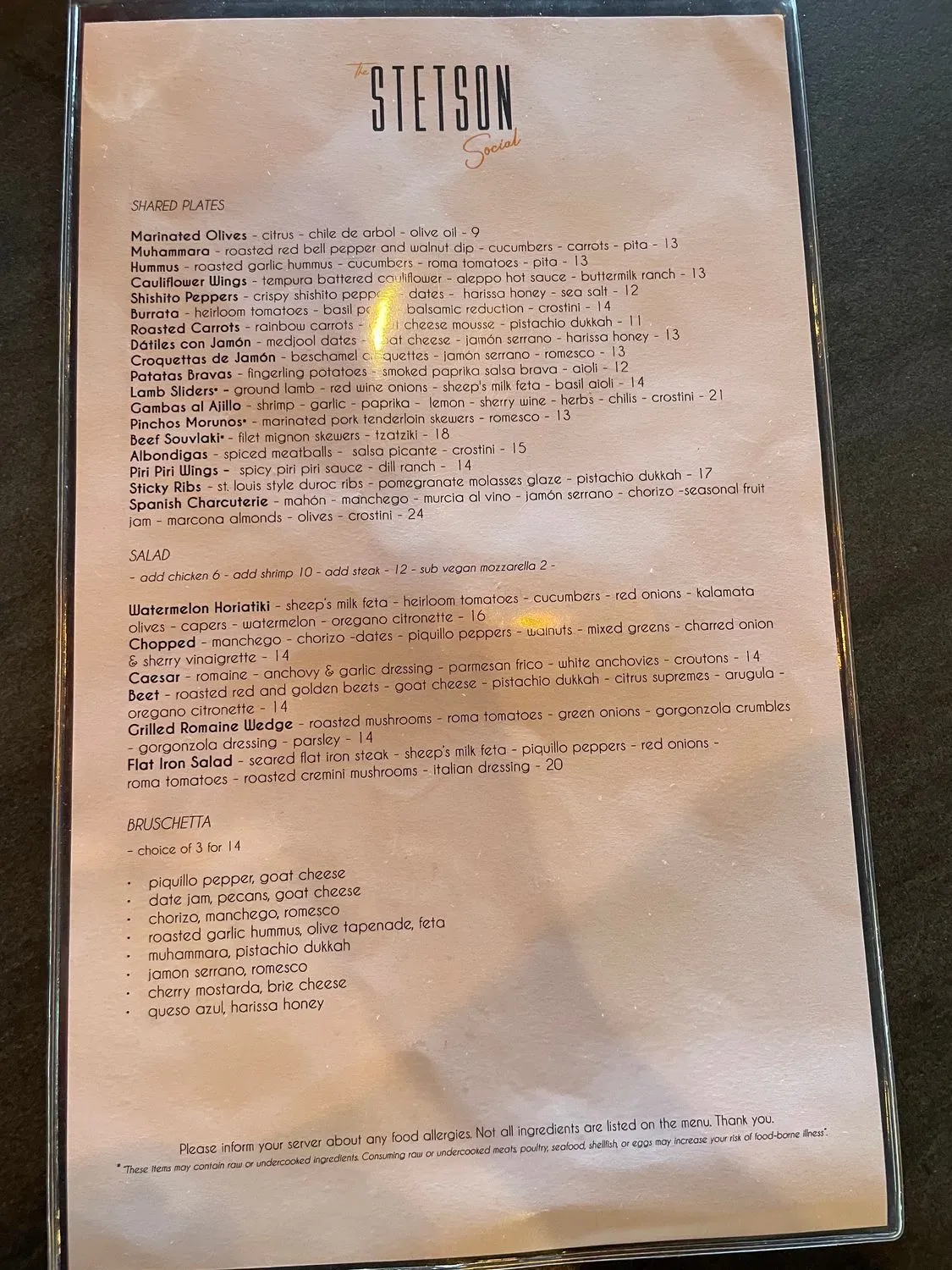 Menu 5