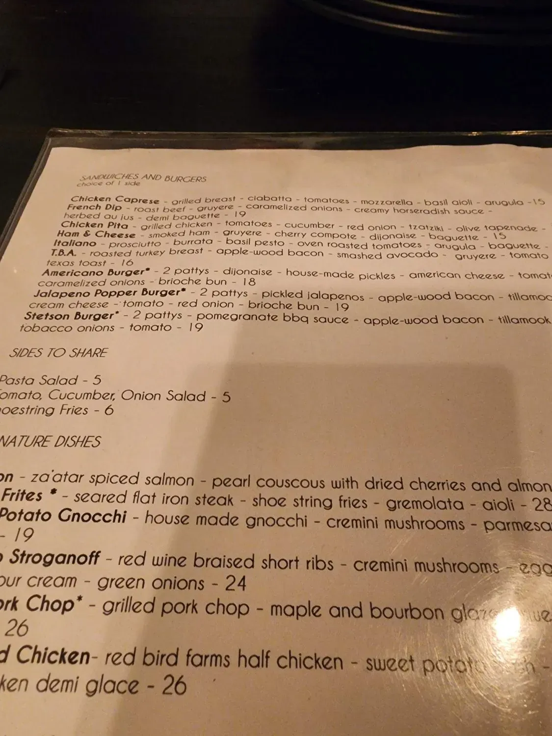 Menu 6