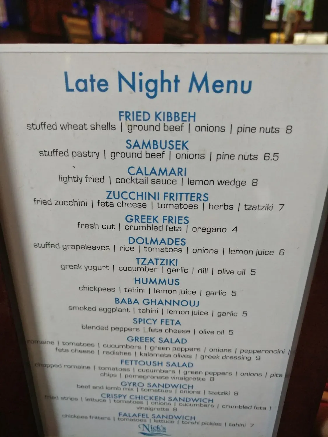 Menu 3