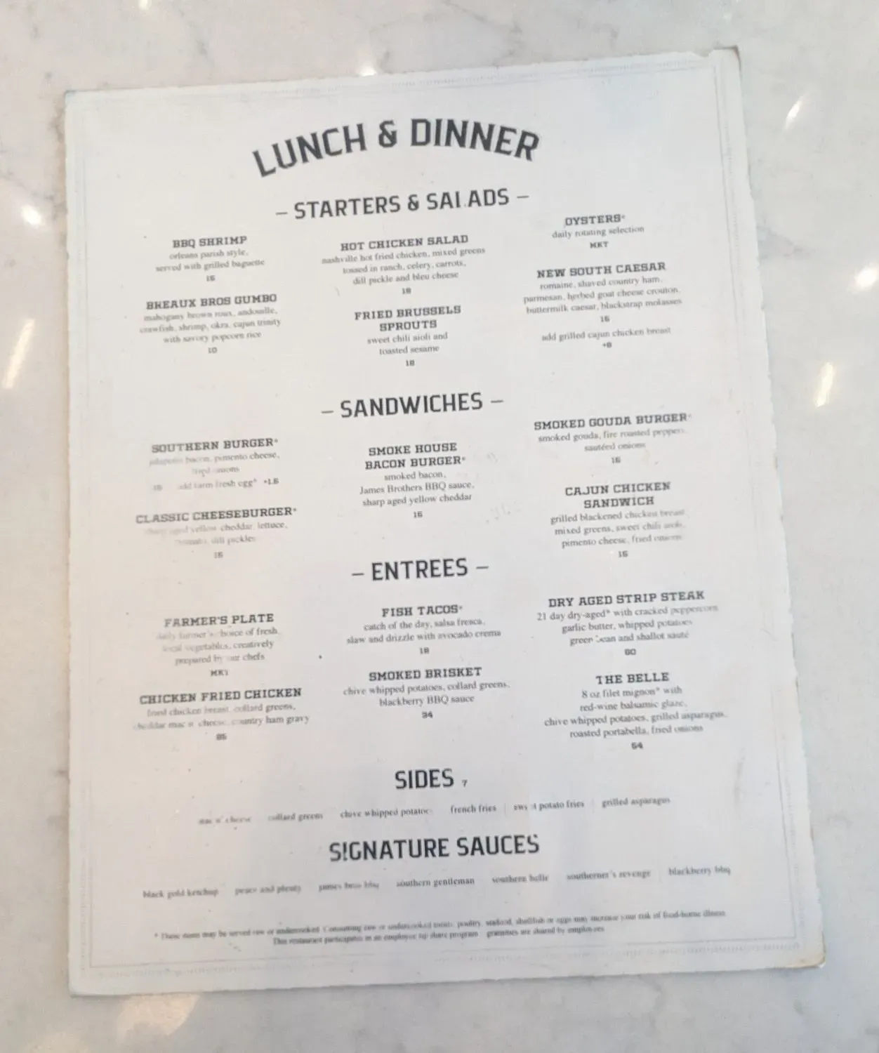 Menu 1