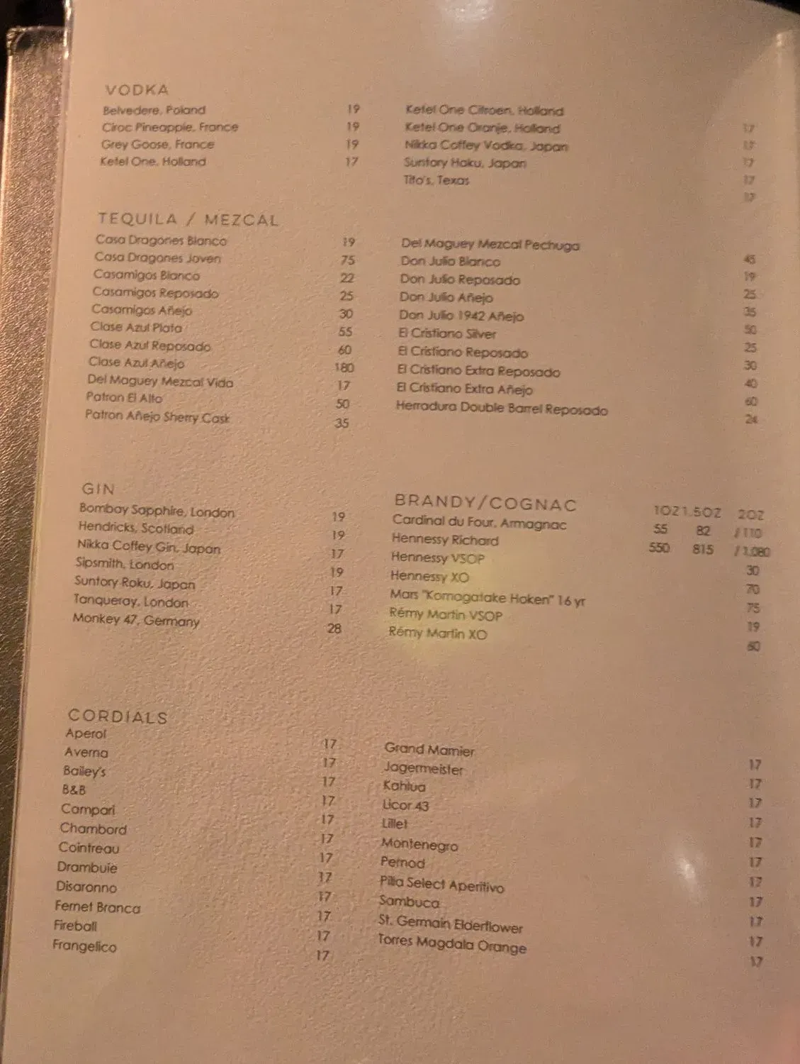 Menu 5