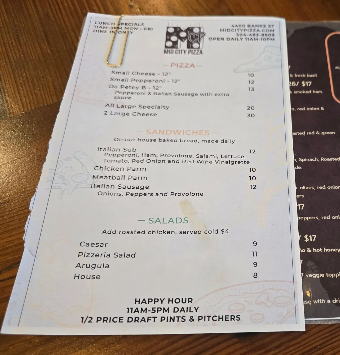 Menu 4