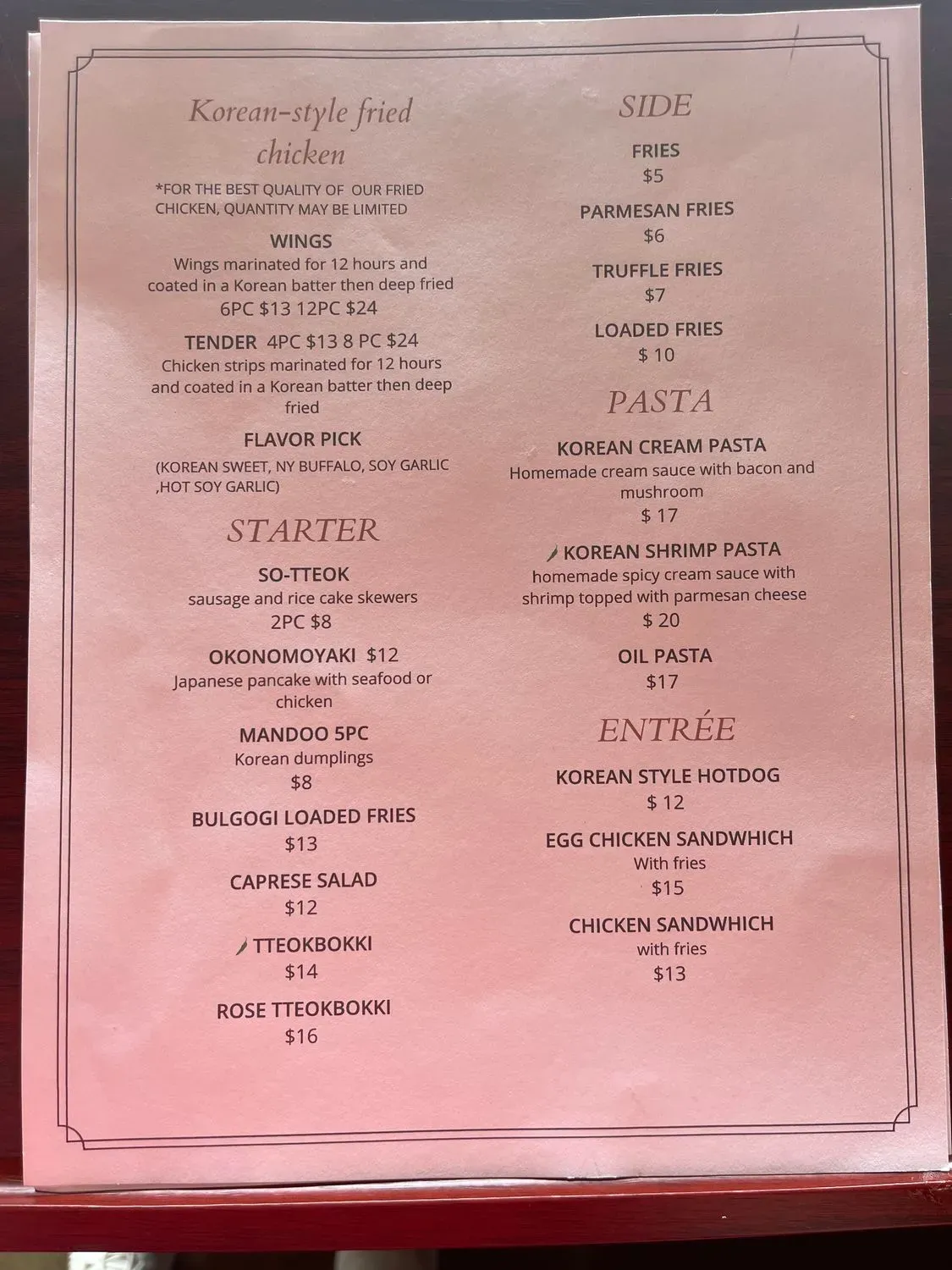 Menu 2