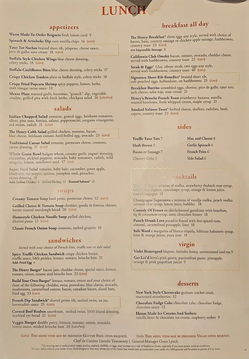 Menu 2