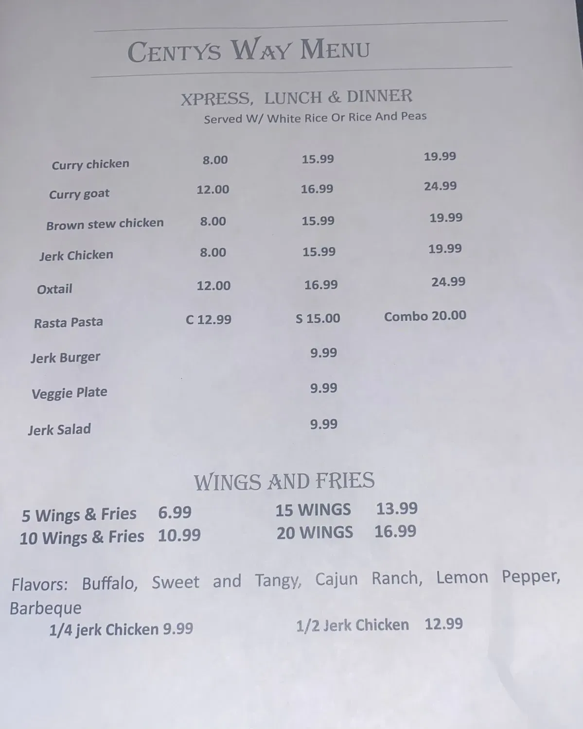 Menu 1